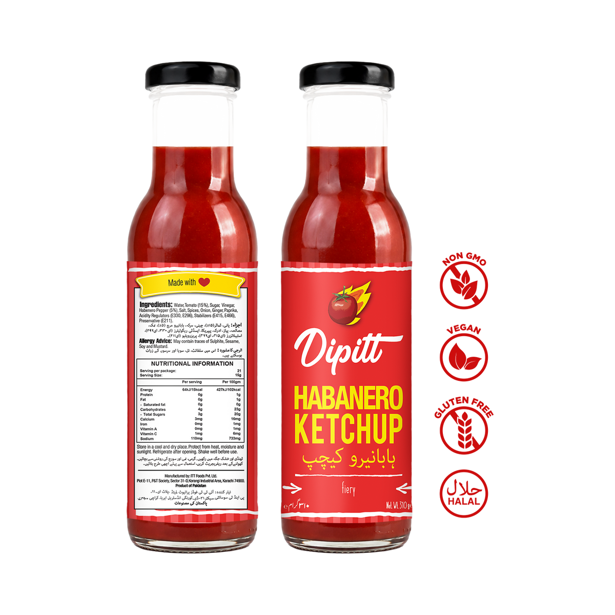 Habanero Ketchup 310g