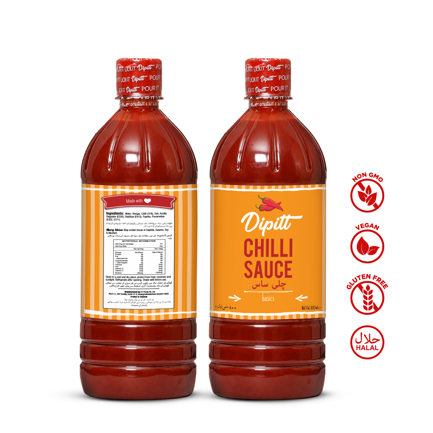 Chilli Sauce 800ml Pet Bottle