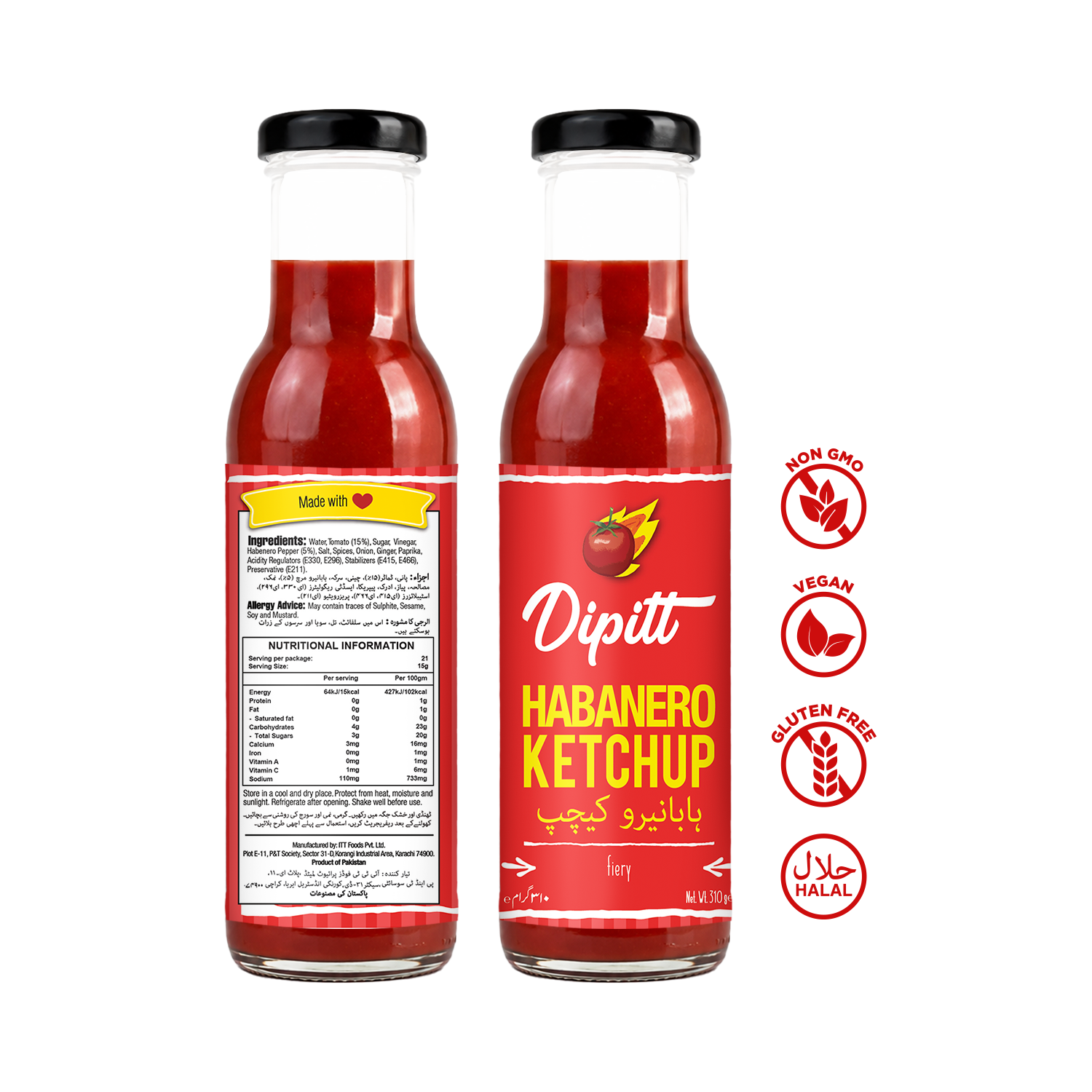 Habanero Ketchup 310 G