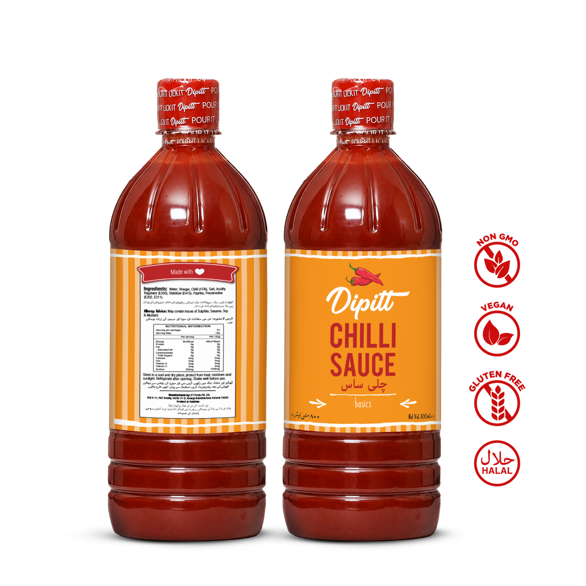 Chilli Sauce 800ml Pet Bottle