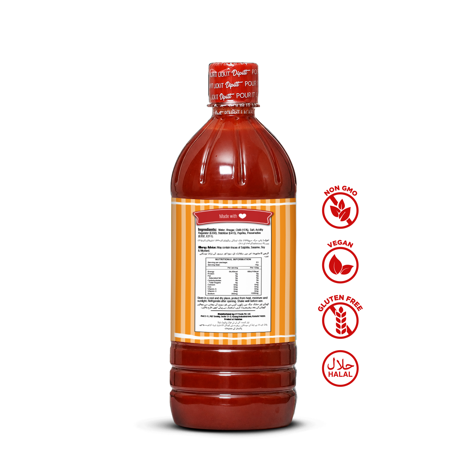 Chilli Sauce 800ml Pet Bottle