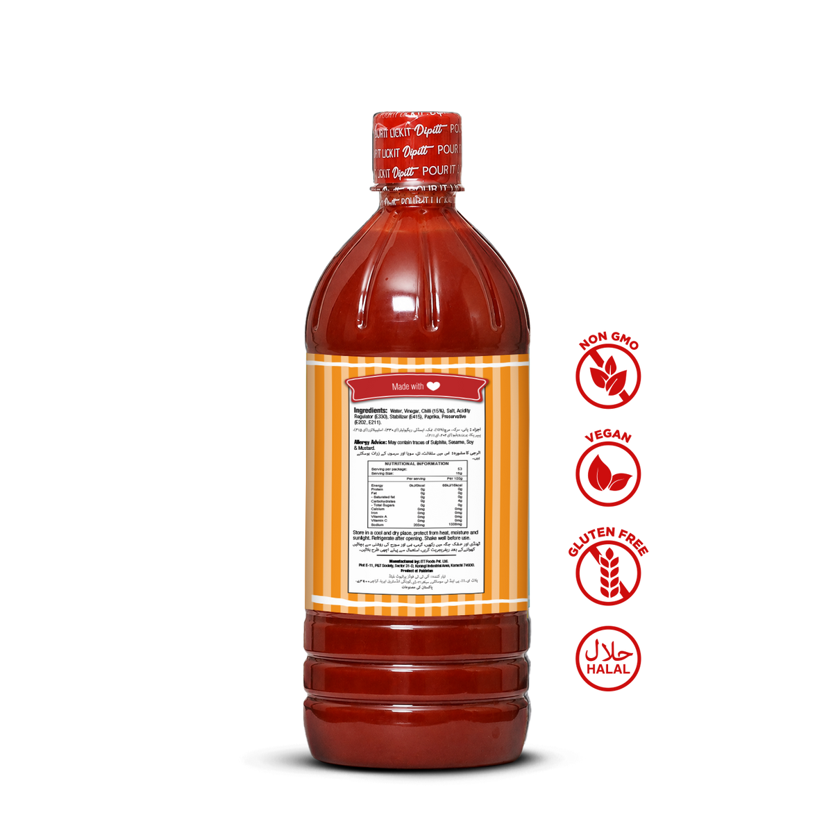 Chilli Sauce 800ml Pet Bottle