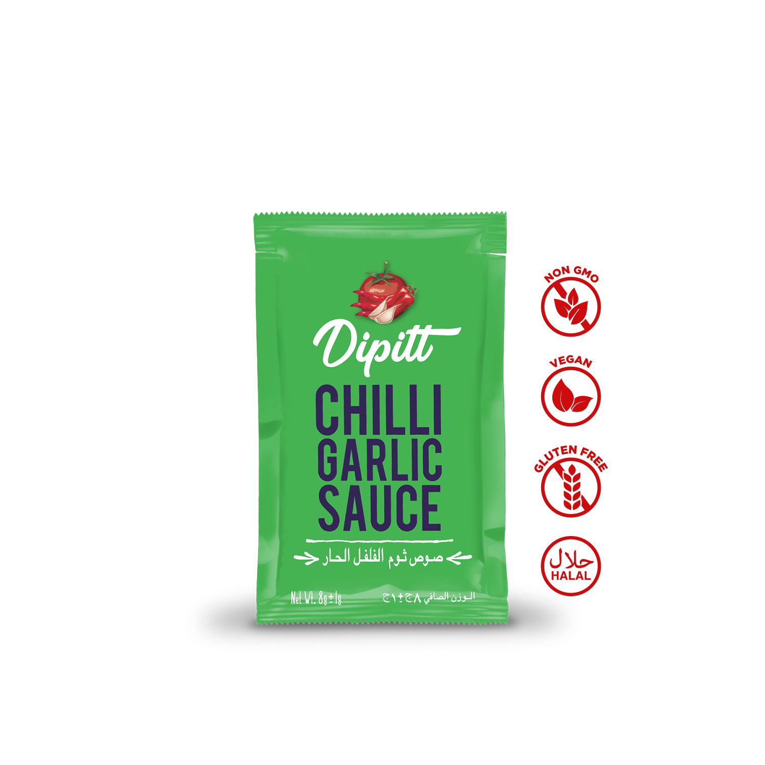 Chilli Garlic Sauce Sachets - 10 ML x 100 Sachets Pack