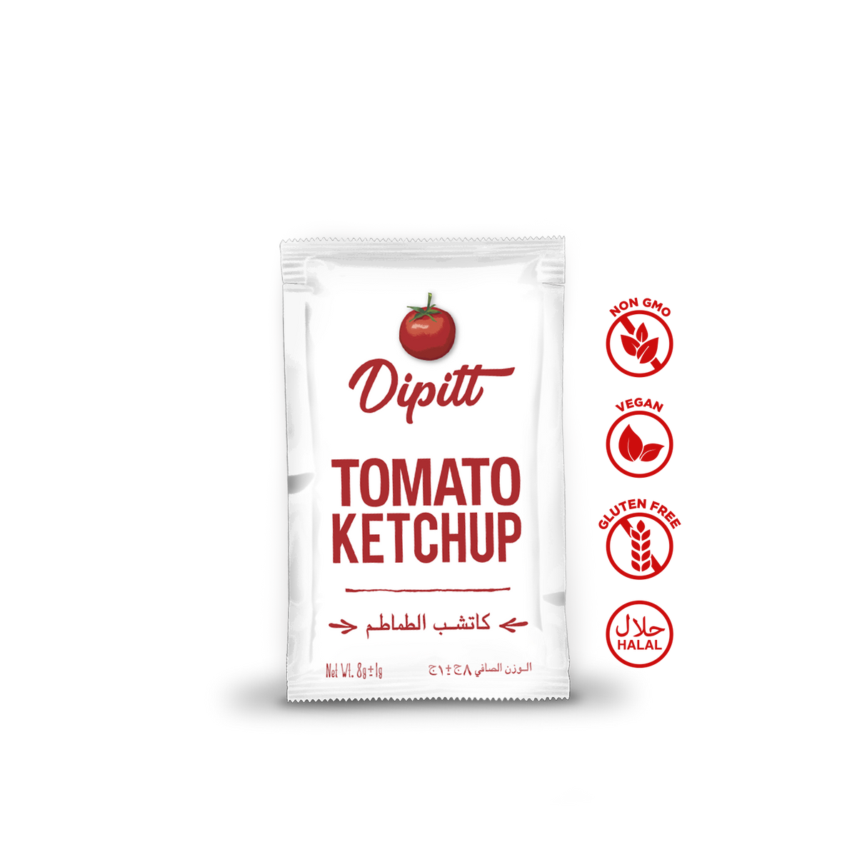 Tomato Ketchup Sachets - 10ml x 100 Sachets Pack