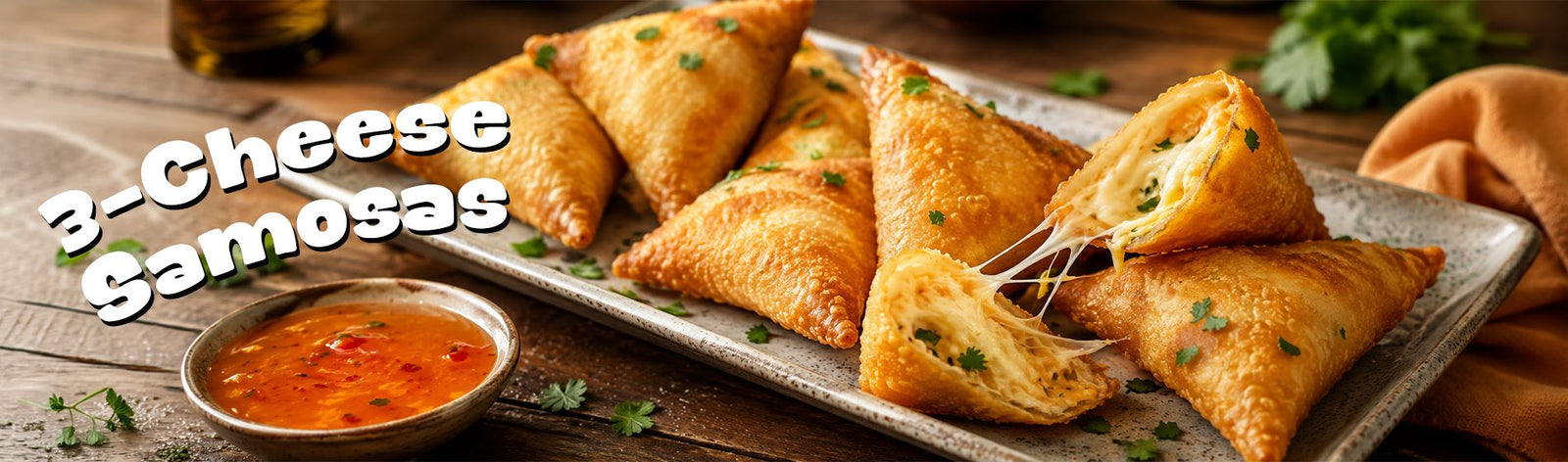 3-Cheese Samosas