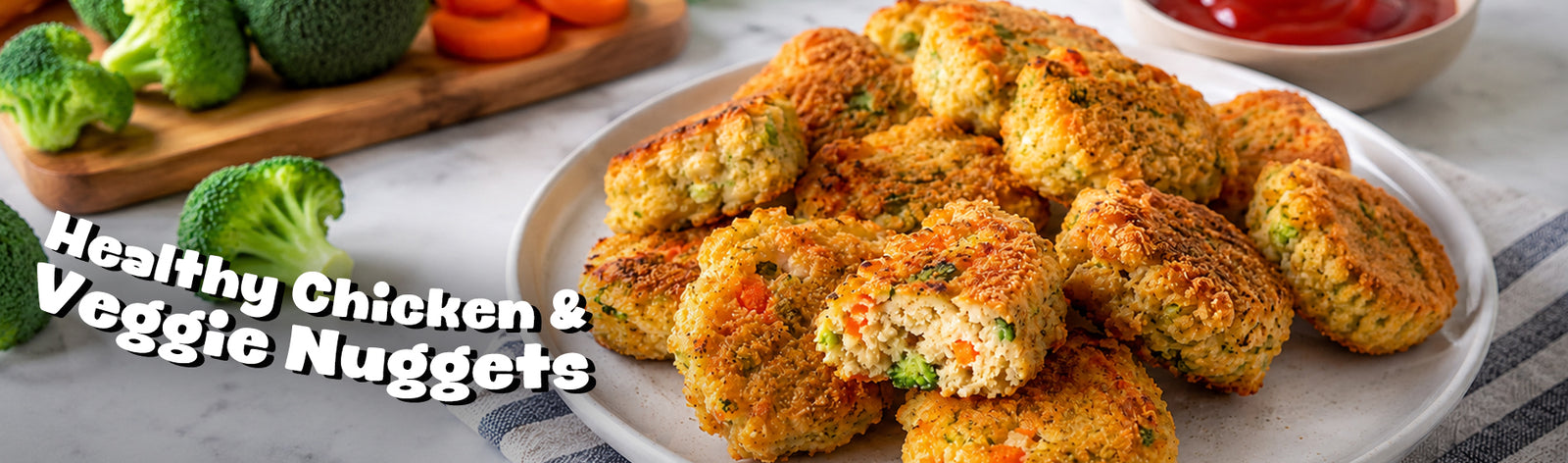 Healthy Chicken & Veggie Nuggets