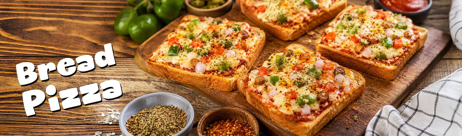 Bread Pizza (with Naheed)