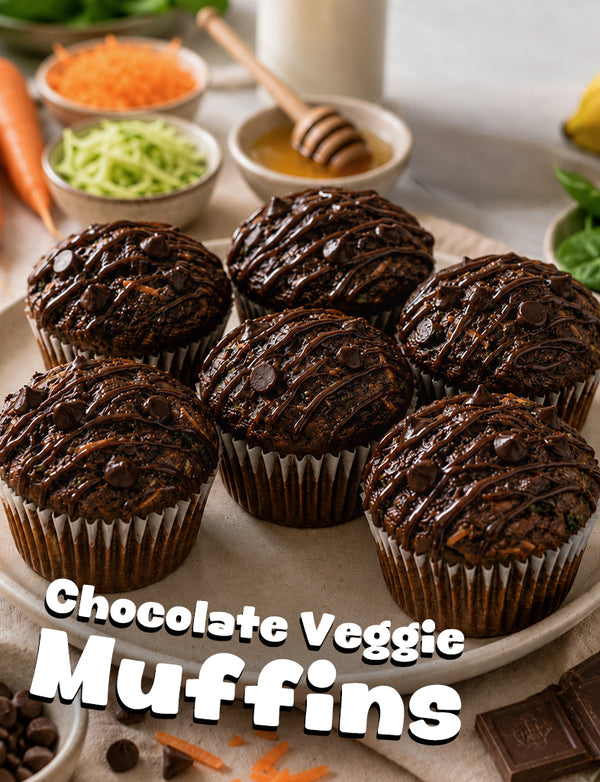 Chocolate Veggie Muffins