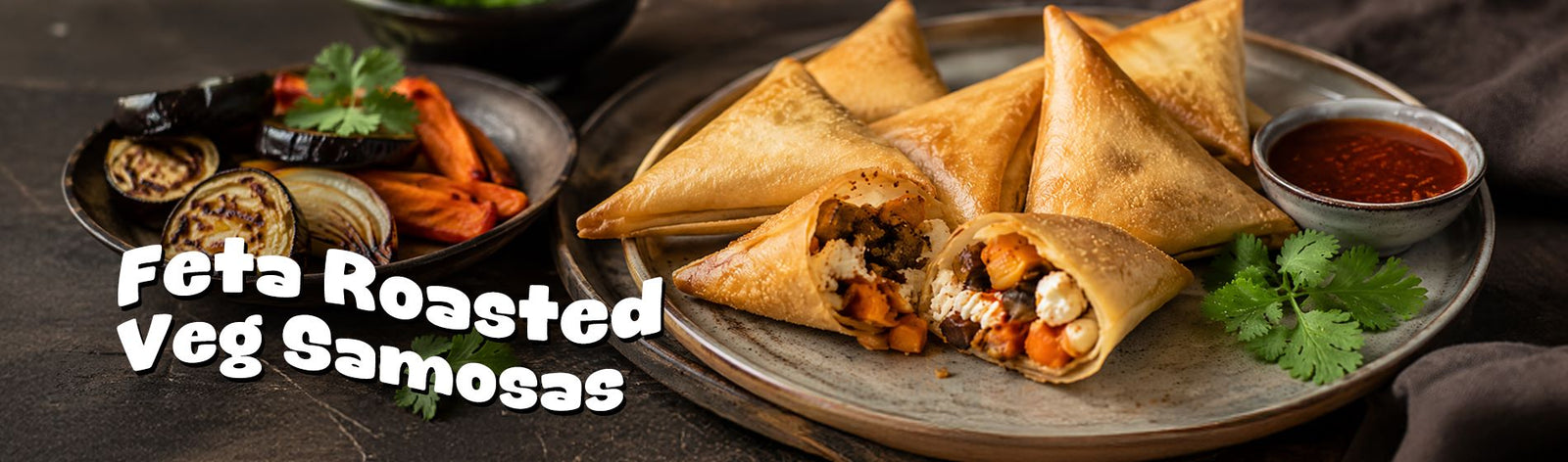 Feta Roasted Veg Samosas