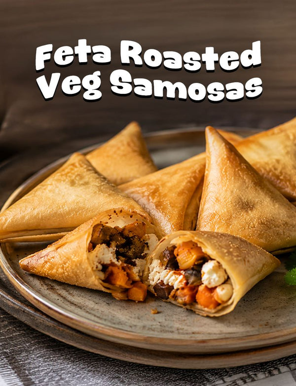 Feta Roasted Veg Samosas
