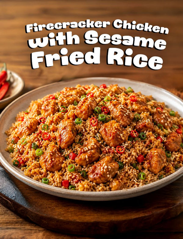 Firecracker Chicken with Sesame Fried Rice