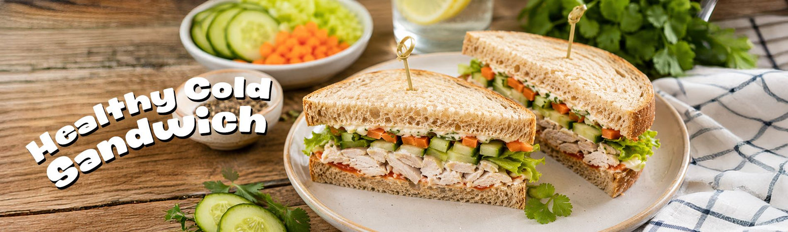 Healthy Cold Sandwich (with a.nom.nom)