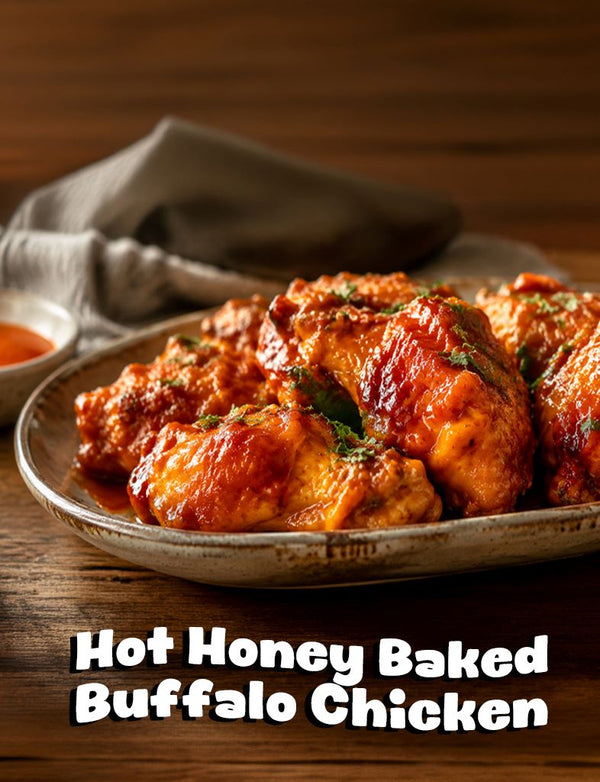 Hot Honey Baked Buffalo Chicken