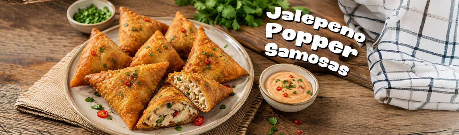 Jalepeno Popper Samosas