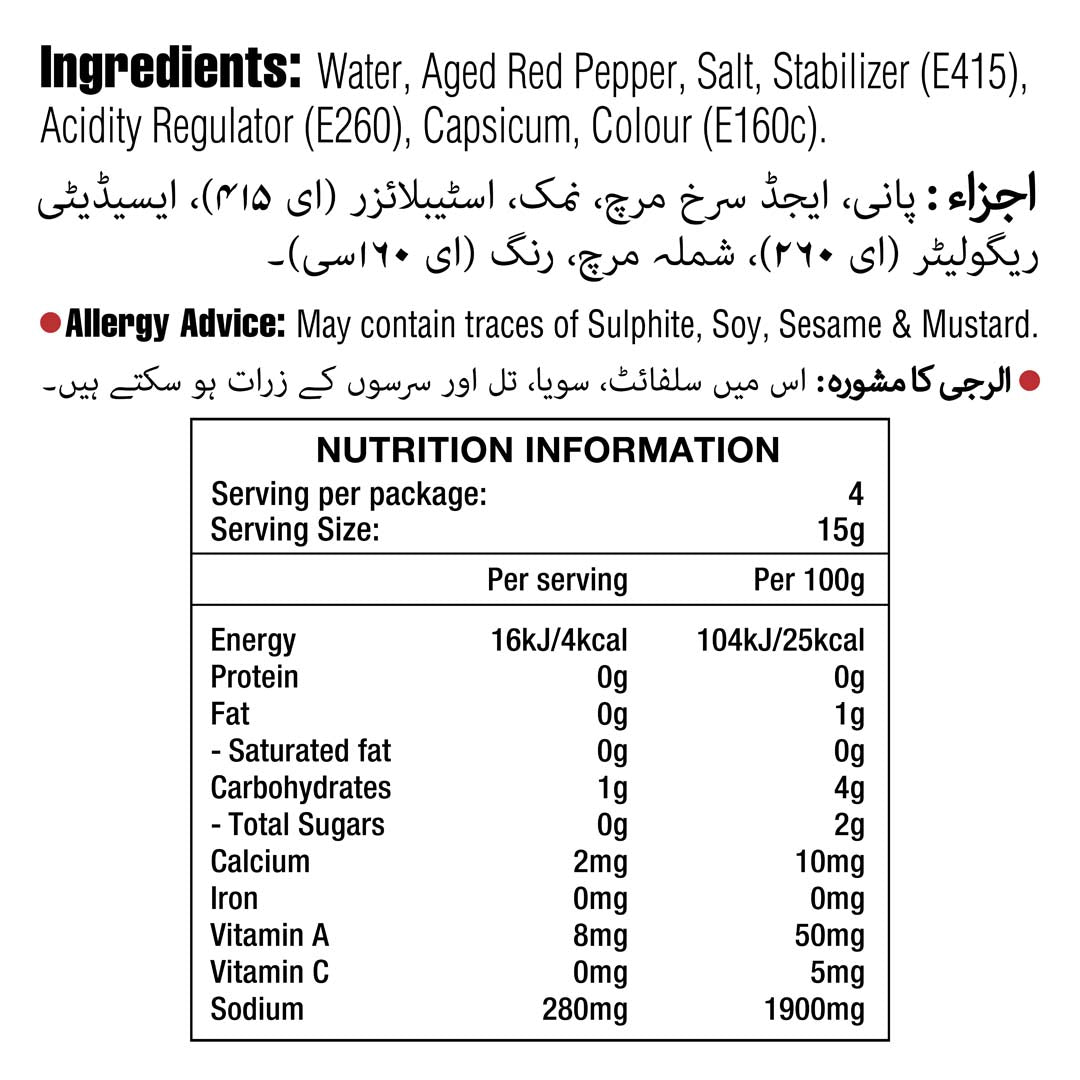 Buffalo Hot Sauce 60 ml
