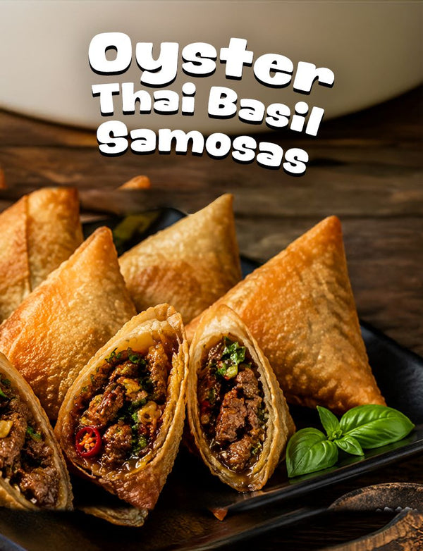 Oyester Thai Basil Samosas