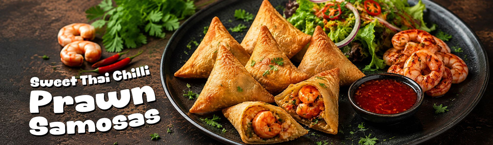 Sweet Thai Chilli Prawn Samosas