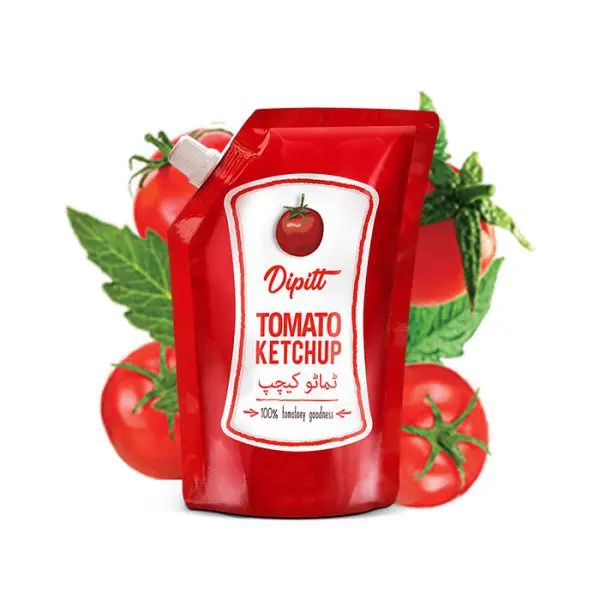 small tomato ketchup pouch
