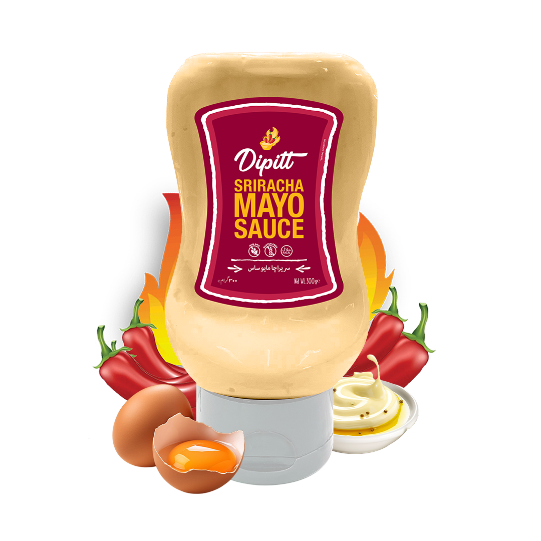 Sriracha Mayo Squeezy with splash Dipitt Sriracha Dip 300gm - Image 1